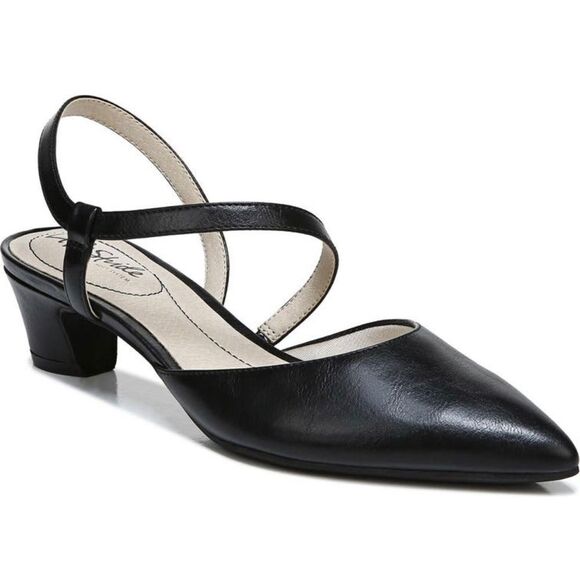 Life Stride Shoes - LIFESTRIDE Minimalist Slingback Pumps Black